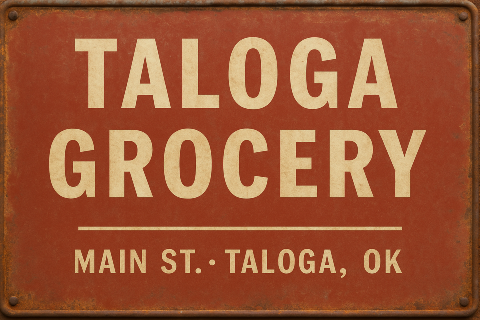 Taloga Grocery — Main St. • Taloga, OK